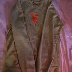 Playboy sweater Japanese: Anime playboy girl on back // Size: XL // LIKE NEW